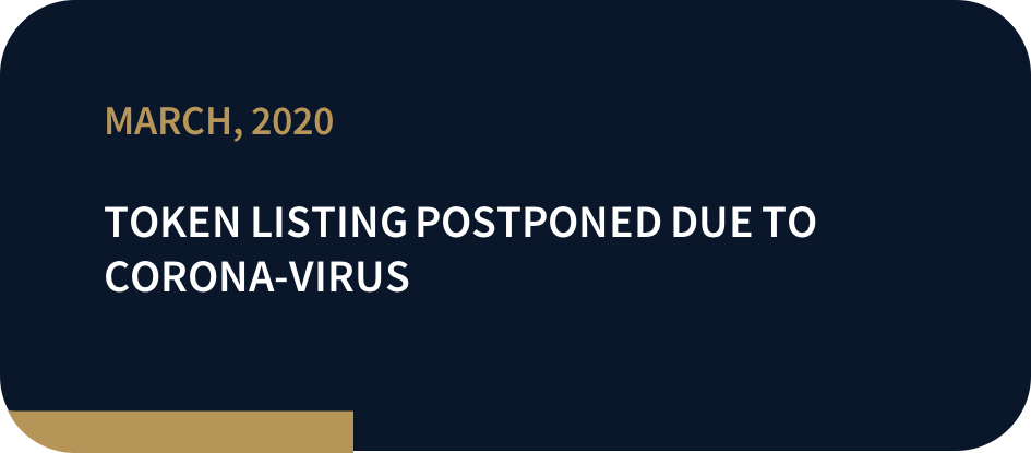 Token Listing Postponed