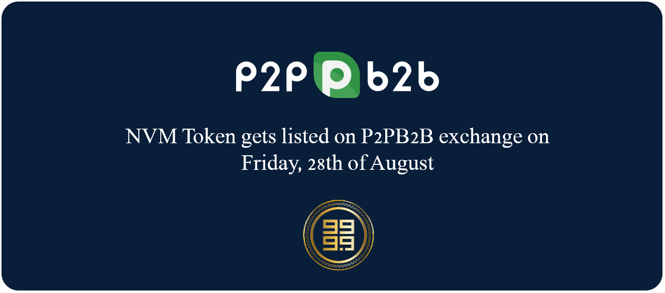 NVM listed to P2PB2B